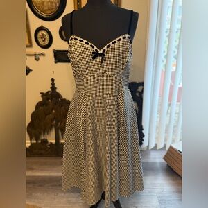 Unique Vintage Micheline Pitt Gingham dress XL